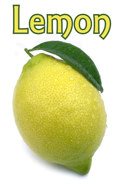 Lemon and sample text — Stock Photo, Image