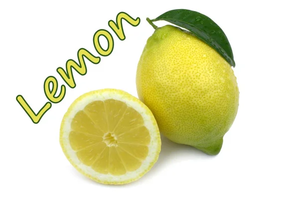 Lemon and sample text — Stock Photo, Image