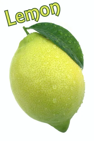 Lemon and sample text — Stock Photo, Image