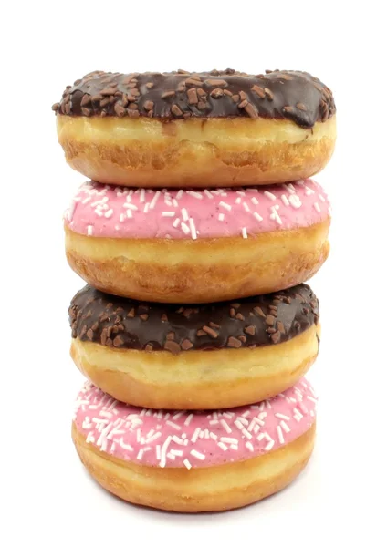 Gestapelte Donuts — Stockfoto