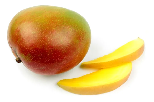 Mango meyve ve dilimleri — Stok fotoğraf