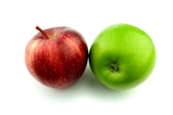 Manzana roja y verde — Foto de Stock