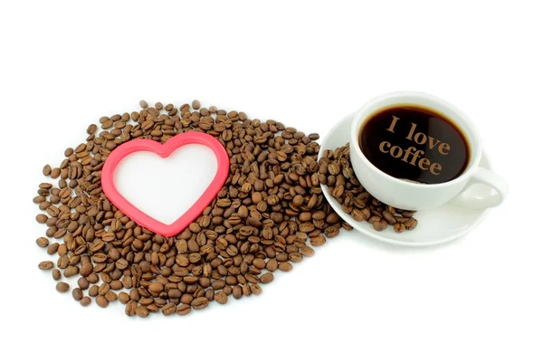 Ich liebe Kaffee — Stockfoto