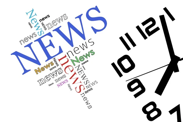 News and time — Stock Photo, Image