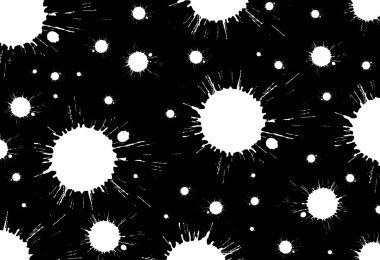 siyah arka plan üzerinde beyaz lekeler,