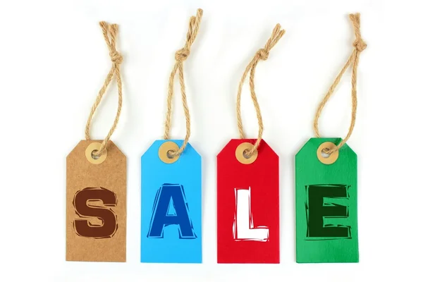 Colors sale tags — Stock Photo, Image