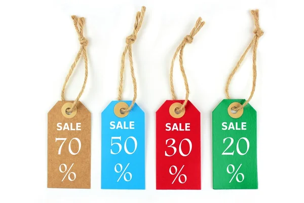 Color sale tag — Stock Photo, Image