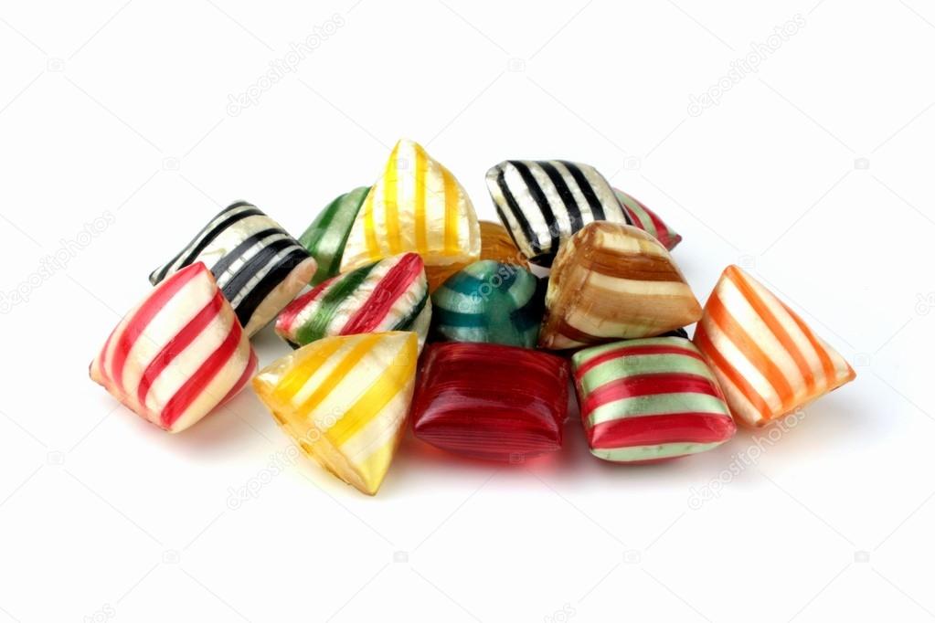 Colorful hard candies