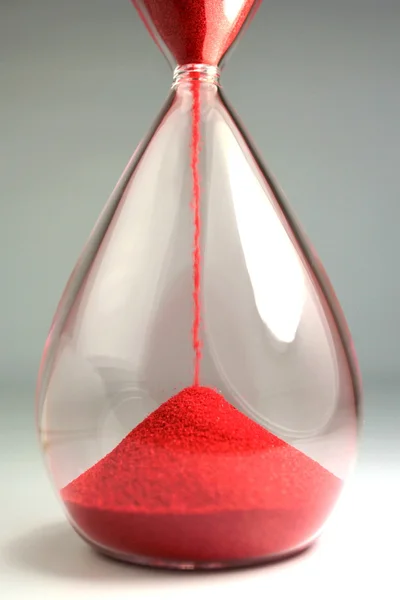 Red hourglass — Stock Photo, Image