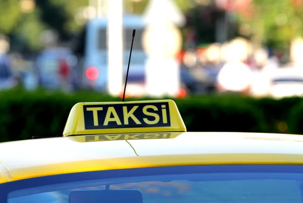 Türkisches Taxi (taksi ) — Stockfoto