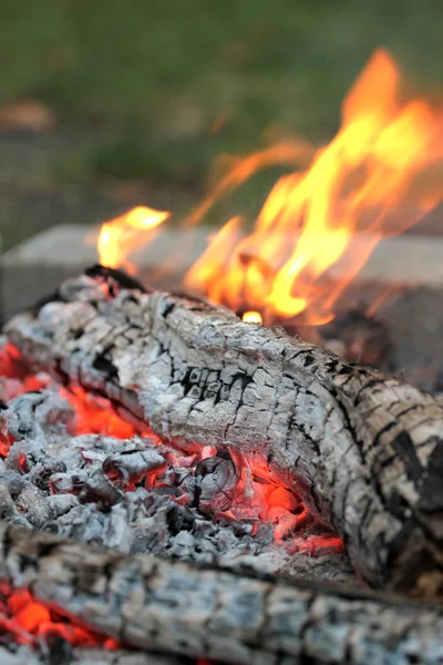 Burning wood , — Stock Photo, Image