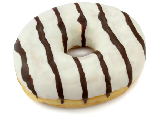 Gestreepte donut — Stockfoto