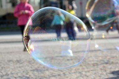 Big soap bubbles