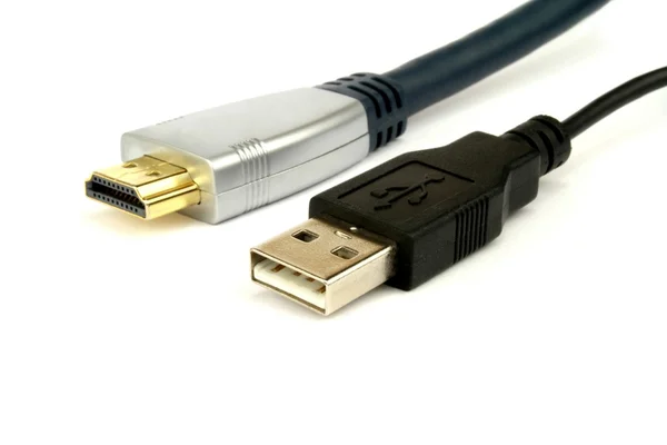 HDMI ve Usb kablosu — Stok fotoğraf