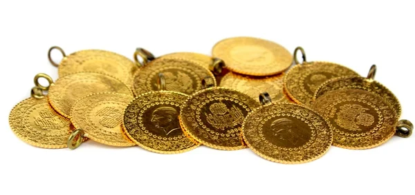 Monedas de oro — Foto de Stock