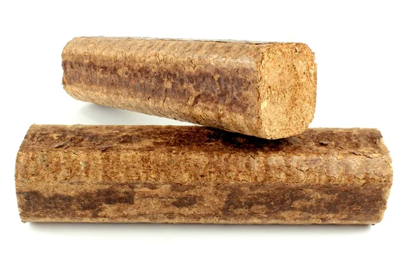 Hard wood briquettes — Stock Photo, Image