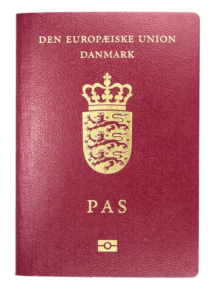 Deense paspoort — Stockfoto