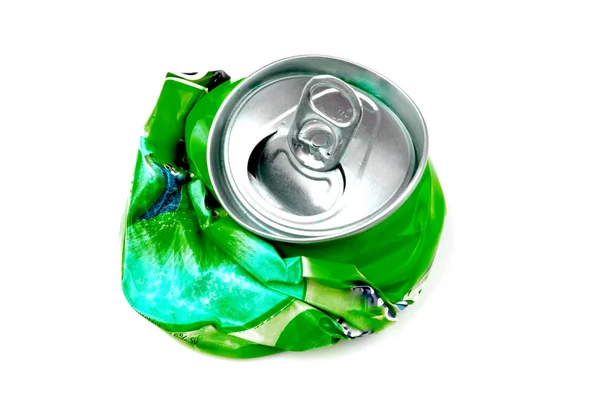 Green beverage cans — Stock Photo, Image