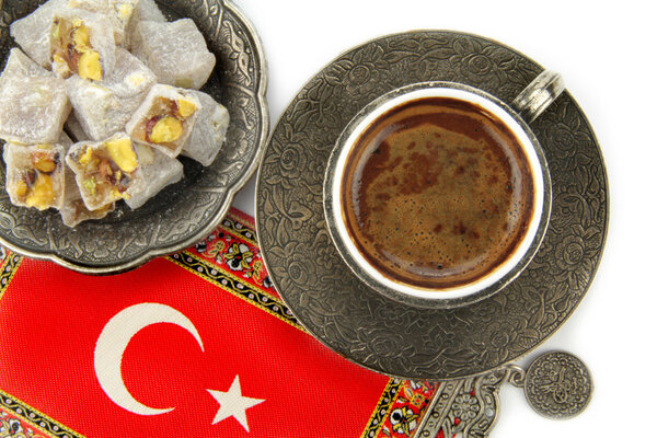 Turkish coffee and turkish delight