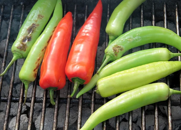 Barbecued peppers — Stock Photo, Image