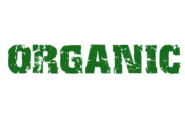 Зеленая органическая марка — стоковое фото