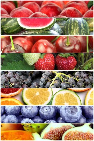 Banners de frutas — Fotografia de Stock