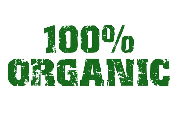 Organic label text — Stock Photo, Image