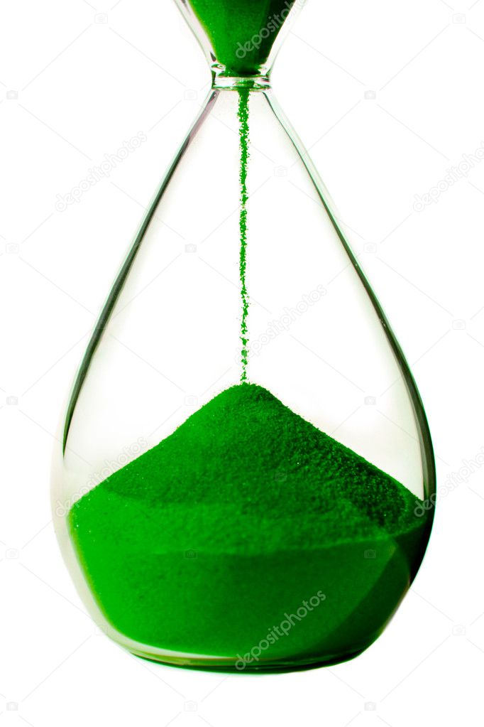Green hourglass