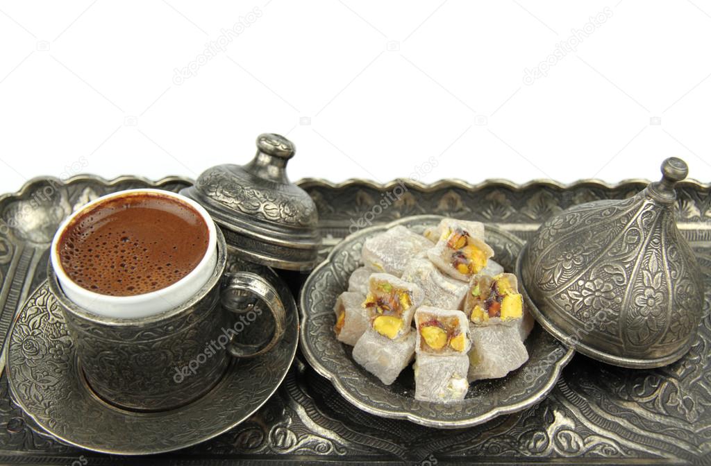 Turkish coffee and delight