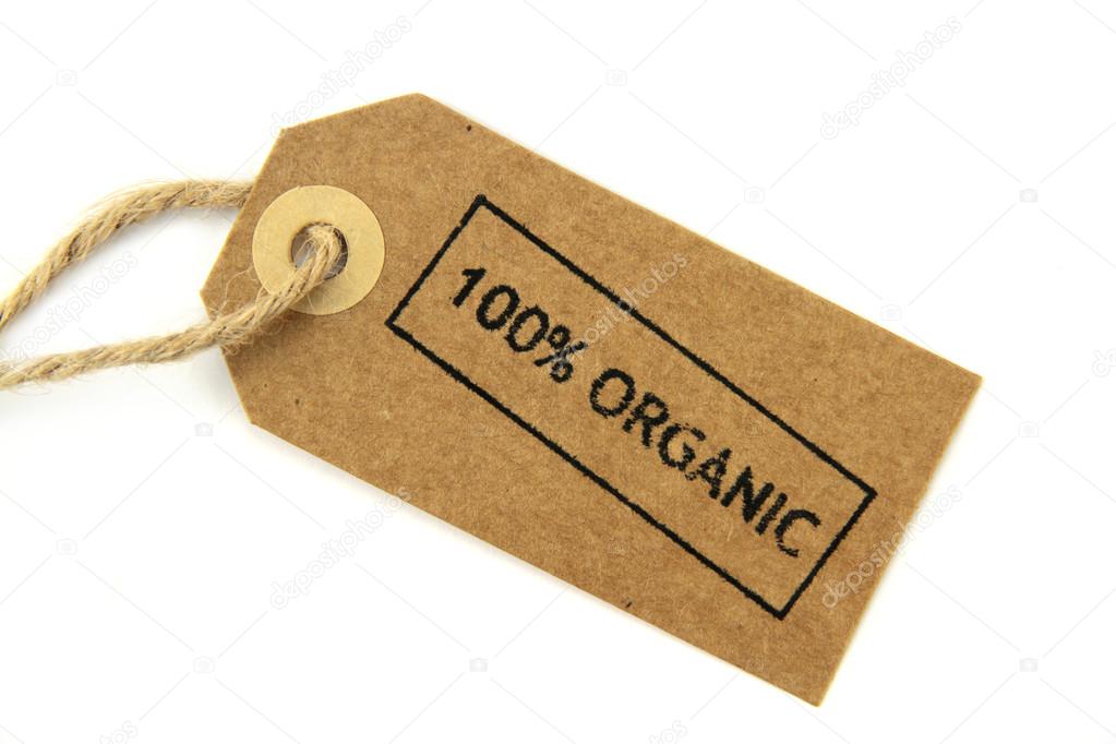 Organic stamped label