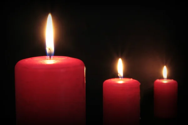 Candele rosse — Foto Stock