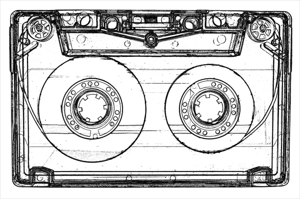 Kaseta magnetofonowa — Zdjęcie stockowe