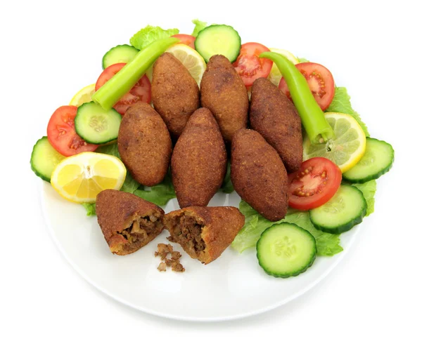 Turkisk maträtt, fyllda köttbullar med bulgur-(icli Kofte ) — Stockfoto