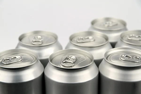 알루미늄 음료 캔 — 스톡 사진