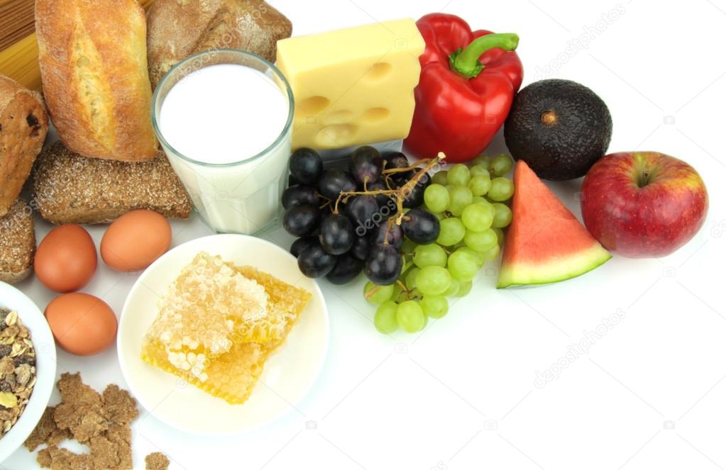 Various foods,