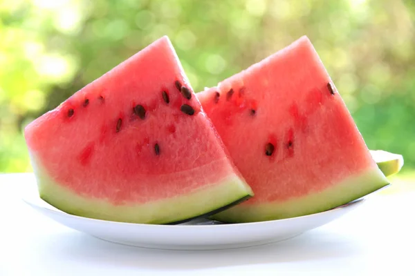 Wassermelonenscheiben — Stockfoto