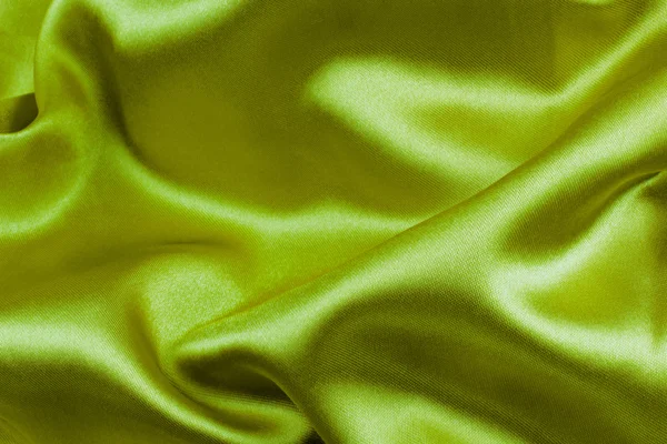 光绿色波浪丝绸织物 — 图库照片