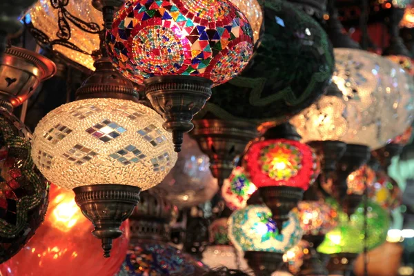 Lâmpadas decorativas turcas  . Imagens Royalty-Free