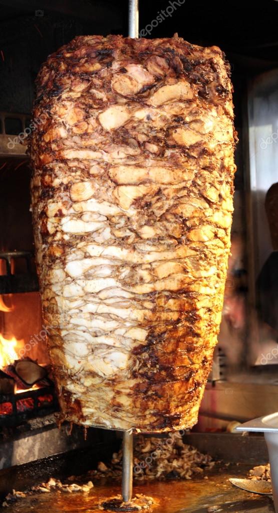 Turkish chicken doner kebab — Stock Photo © hayatikayhan 36446281