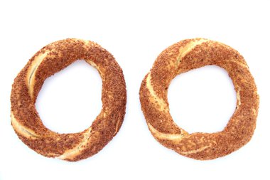 Türk geleneksel susamlı simit.