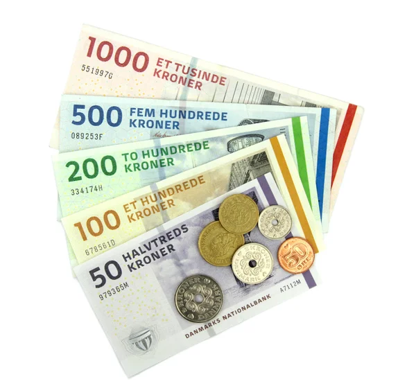 Danish kroner ( DKK ), — Stock Photo, Image