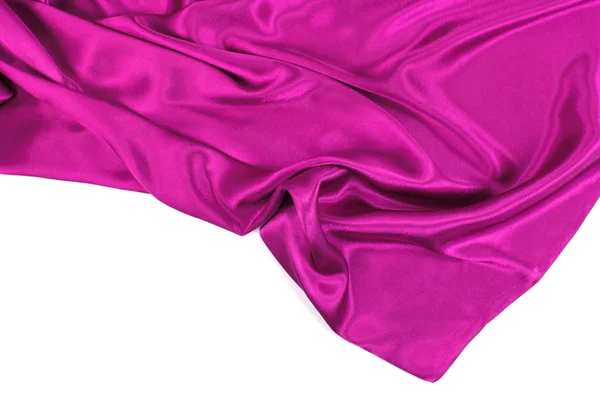 Pink wavy silk fabric — Stock Photo, Image