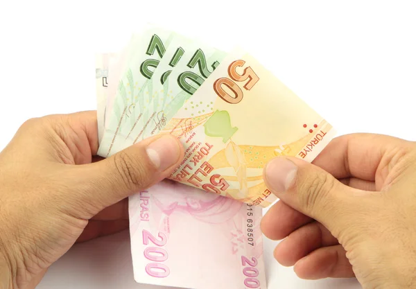 Turkish banknotes. Turkish Lira ( TL ) — Stock Photo, Image