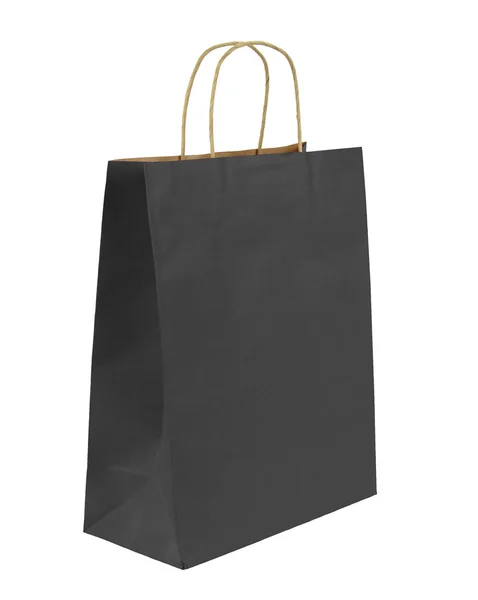 Black shopping bag — Stock Photo, Image