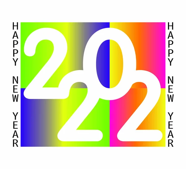 2022 Brochure Calendar Cover Design Template Happy New Year Cover — Stockvektor
