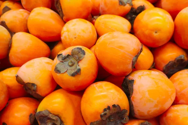 Imagen Fondo Frutas Caqui Fresco Jugoso Nueva Cosecha — Foto de Stock