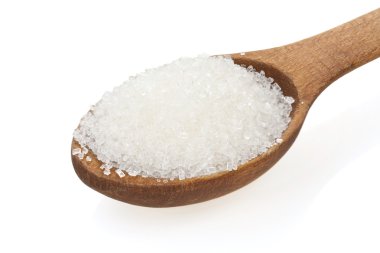 kaşığı beyaz toz şeker