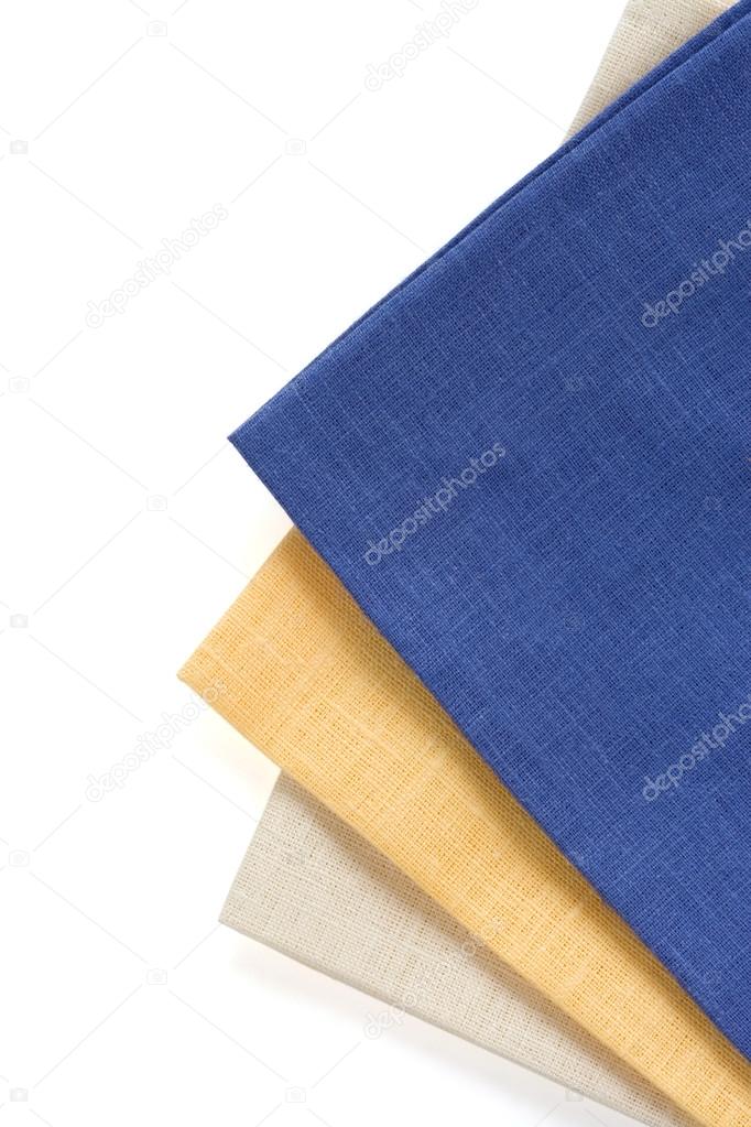 table napkins isolated on white
