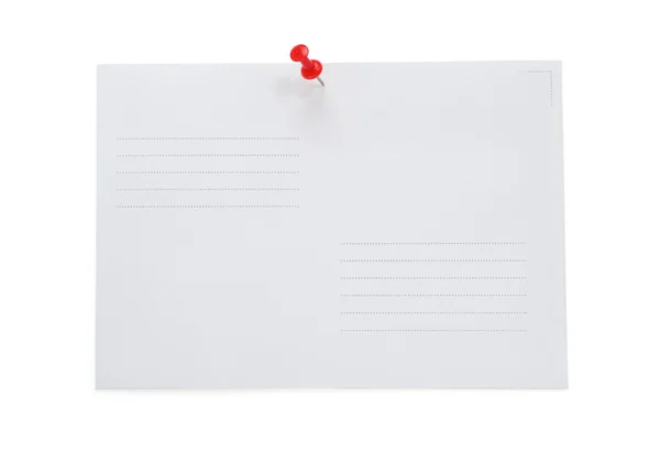 Papier envelop op wit — Stockfoto