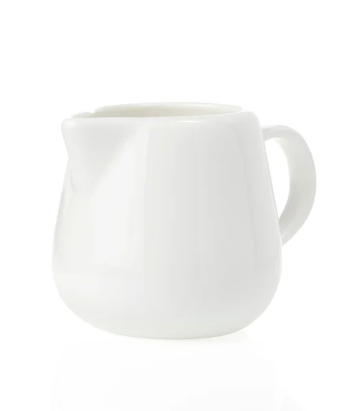 Ceramic pitcher isolated on white — Stock Photo, Image